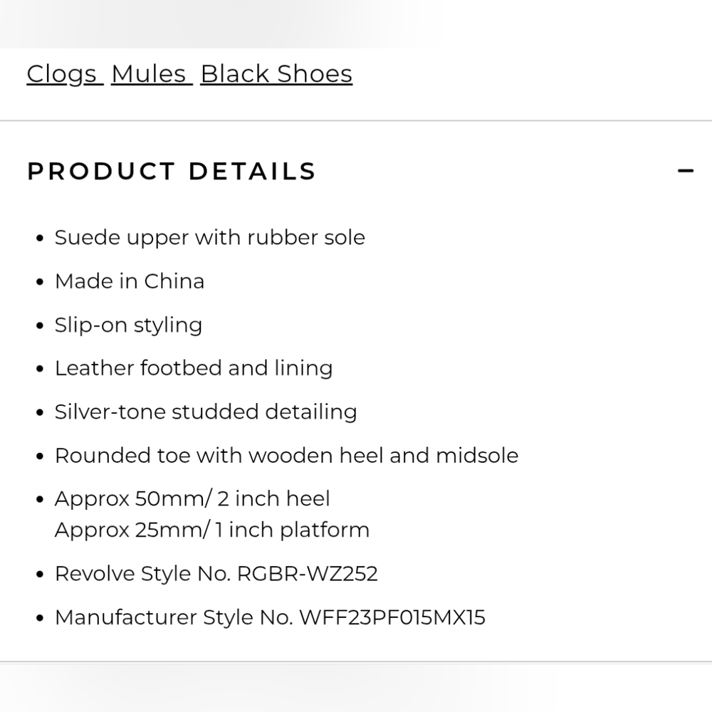 Rag & Bone Mara Clog Slide In Black Suede Revolve 36 View 5